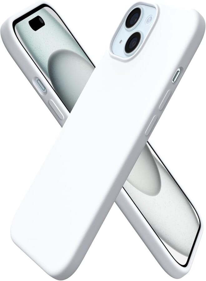 Next Next Store Silicone Case Compatible with iPhone 13 - Perfect Protection and Stylish Design, Compatible with Wireless Charging, Protects Against Bumps and Scratches (White)