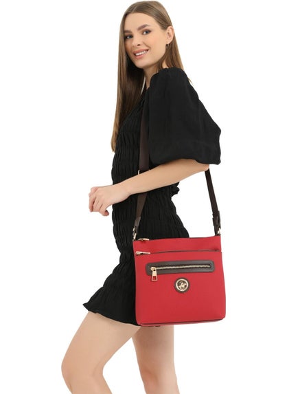 BEVERLY HILLS POLO CLUB 05BHPC8011-KR Red Women's Shoulder Bag  - Image 1