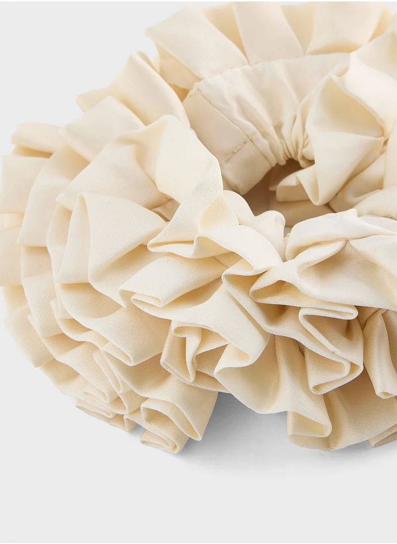 MANGO Mini Ruffled Scrunchie