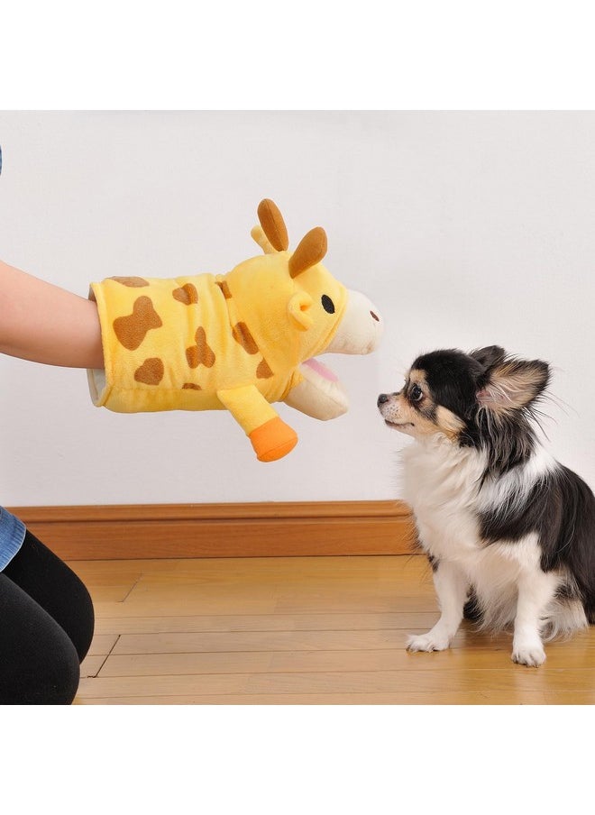 null - BONBI ALCON Animal Mitten Happy Zoo Bear, Plush Dog Chew Toy, with Whistle - Image 1