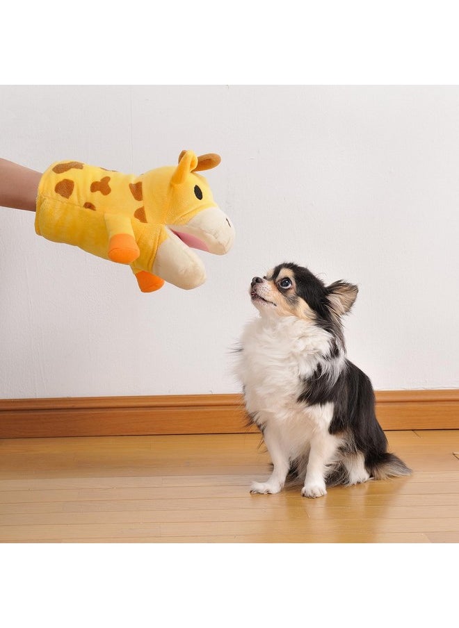 null - BONBI ALCON Animal Mitten Happy Zoo Bear, Plush Dog Chew Toy, with Whistle - Image 1