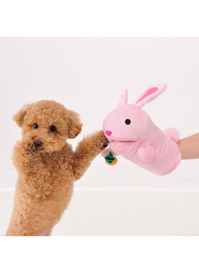 null - BONBI ALCON Animal Mitten Happy Zoo Bear, Plush Dog Chew Toy, with Whistle - Image 1