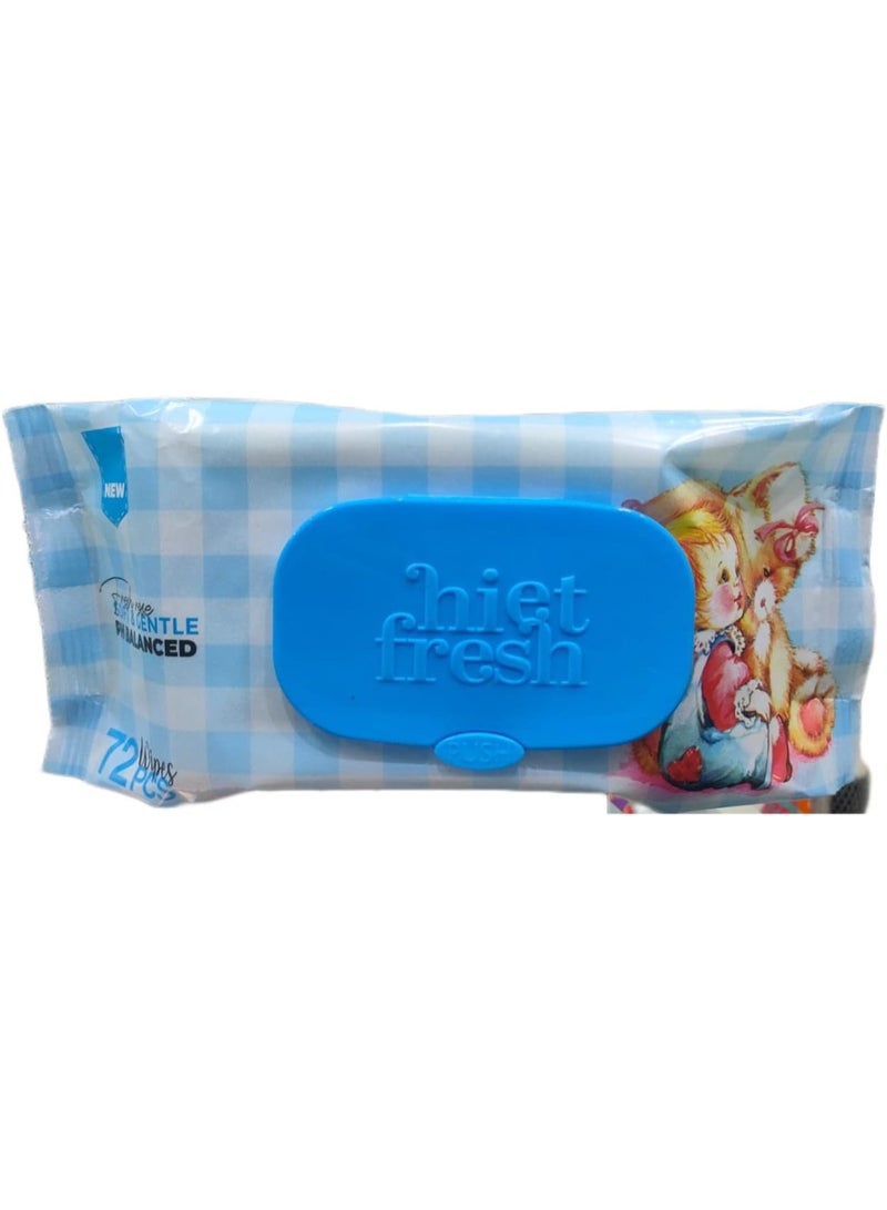 Hiet Fresh Wet Wipes Fresh Baby72 Wipes - Image 3