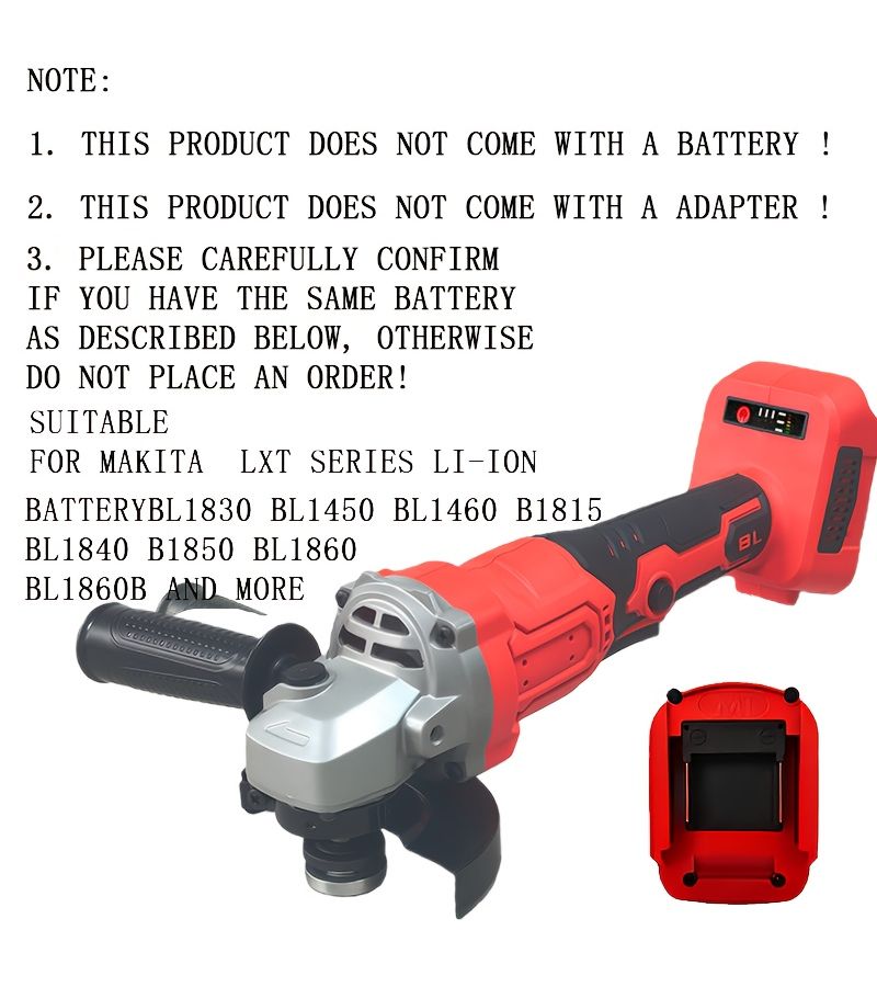 Brushless Angle Grinder Cordless Rotary Tool Compatible With Makita Angle Grinder Battery Not Included For Metal Polishing Home Renovation Automotive Repair And Lightweight Tasks - Image 4