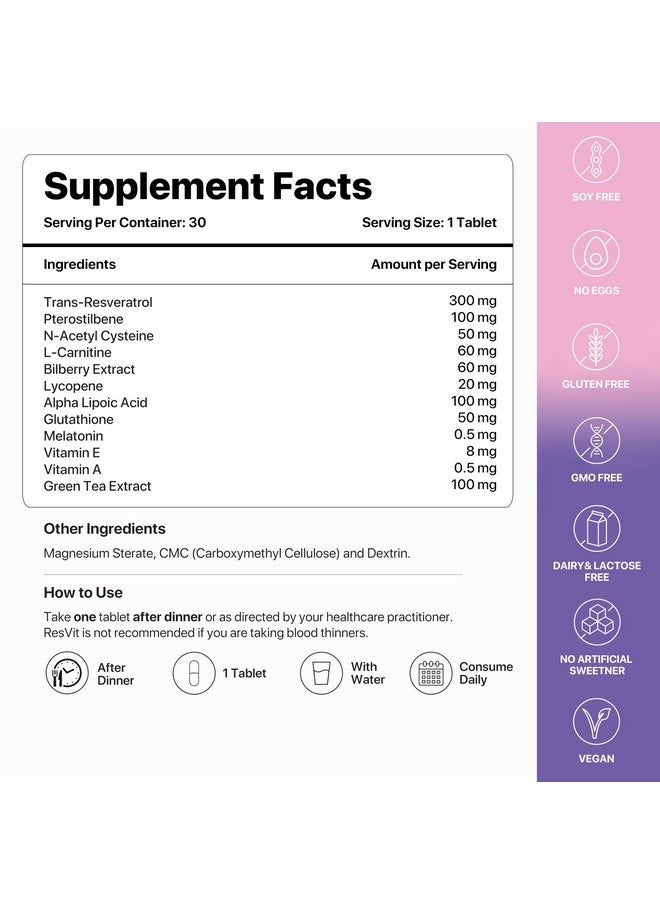 Decode Age Decode Age LongeVit & ResVit | Combo for Healthy Ageing | Boosts Energy | Antioxidant Blend | Metabolic Health (60 Veg Tablets)  - Image 5