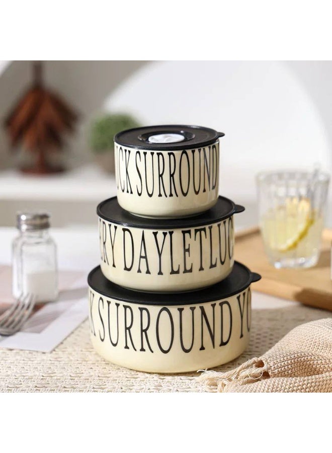 3-piece porcelain casserole set