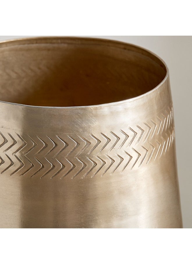 Home Box Nydril Aluminium Hammered Planter 20 x 20 x 23 cm  - Image 3