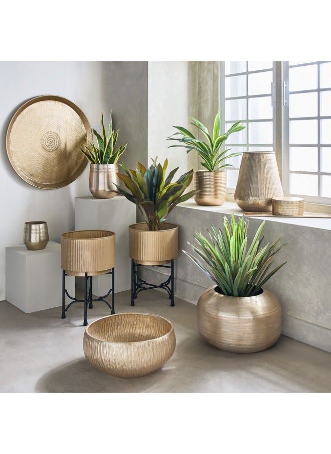 Home Box Nydril Aluminium Hammered Planter 20 x 20 x 23 cm  - Image 4