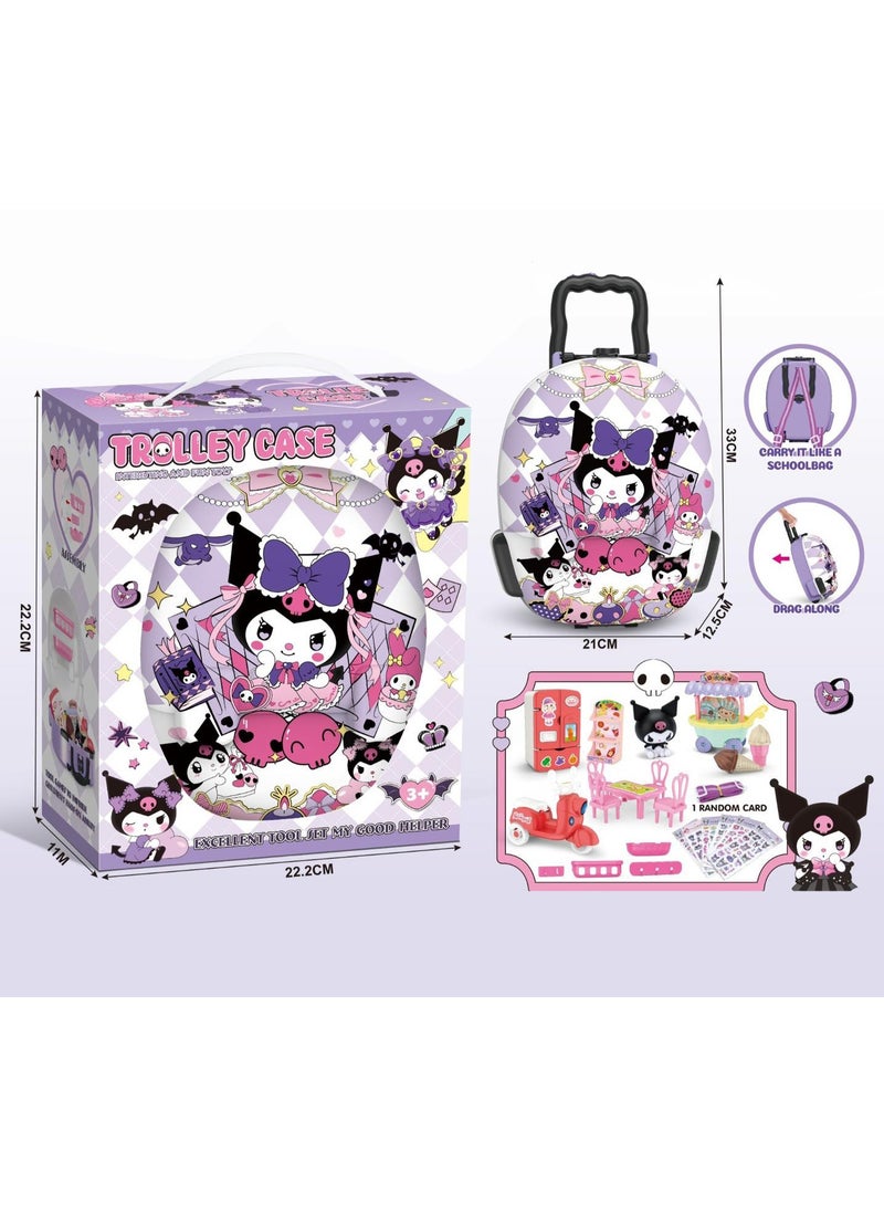 Kuromi Backpack with Accessories - Image 2