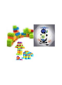 FunBlast Dancing Robot with Music, 3D Flashing Lights, Dancing Naughty Robot for Kids and Building Blocks for Kids with Wheel 50 PCS Bag Packing Educational Learning Toys for Kids,Boys,Girls,Children - pzsku/Z95E2087B92FB90DEC9B6Z/45/_/1740118769/420c9ea9-0d15-45ee-8550-c364389a60e8