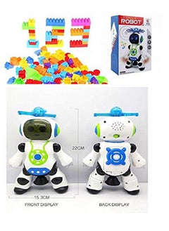 FunBlast Dancing Robot with Music, 3D Flashing Lights, Dancing Naughty Robot for Kids and Building Blocks for Kids with Wheel 50 PCS Bag Packing Educational Learning Toys for Kids,Boys,Girls,Children - pzsku/Z95E2087B92FB90DEC9B6Z/45/_/1740119484/05529a55-f33d-41ad-b468-9506c39a0782