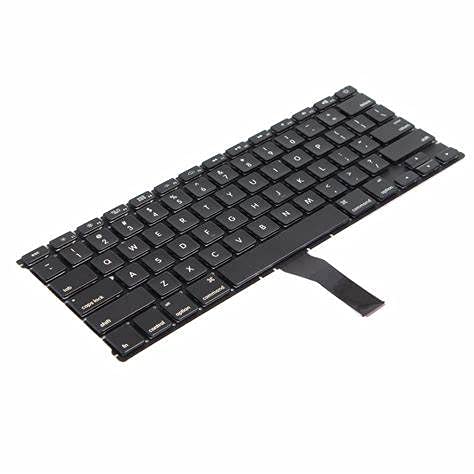 Fugen Replacement Keyboard for MB Notebook OS X 13inch A1369 2011 A1466 2012 2013 2014 2015 2017 US Layout (Large Enter Button) - Image 2