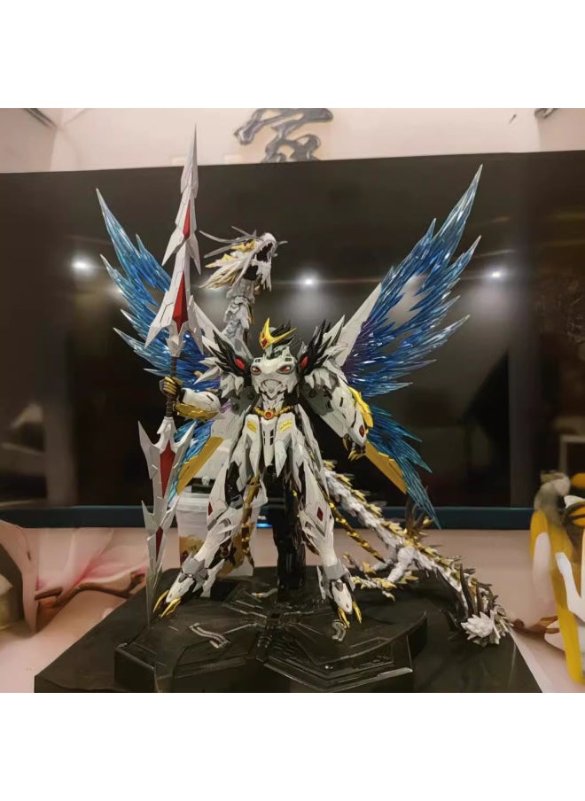 Generic - Gundam Model Three Kingdoms Moving Nuclear And Acna Lu Bu Cao Ren Snow White Mecha Assembled Hand-made Toy Blind Box-Color:Make A Wish—zhao Yun [must Release Model] - Image 1