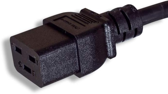 Cablelera AC Power Cord Extension, IEC320 C14 to IEC320 C19, 6', 14AWG, 15A, 250V(ZWACDFAN-06) - Image 2
