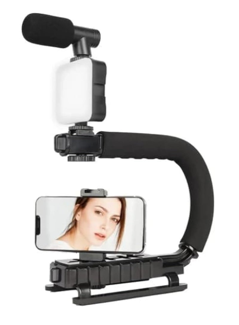 AY-49U Portable U-Shaped Camera Mount – Multi-Color C-Clamp Accessories for Smartphones & DSLR Video Shooting Outdoors - Image 1