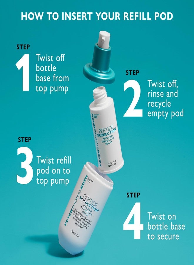 Peter Thomas Roth | Peptide Skinjection™ Amplified Wrinkle-Fix Serum, Clinically Proven Refillable Serum for Anti-Aging and Loss of Firmness, Matrixyl and Argireline, For All Skin Types - Image 5