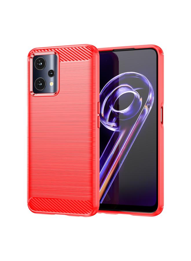 S-TOP Case For Realme 9 5G Brushed Texture Carbon Fiber TPU Phone Case - Image 1