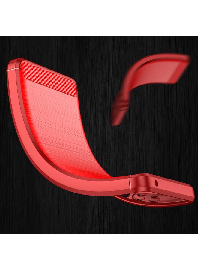 S-TOP Case For Realme 9 5G Brushed Texture Carbon Fiber TPU Phone Case - Image 5