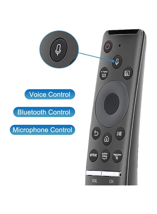 HuHa Remote for Smart TV Voice Mic Bluetooth Replacement Controller BN59-01312A and 4K 8K UHD Curve TV, 6 7 8 Series LED LCD QLED 32 40 43 45 49 50 55 60 inch TV - Image 2