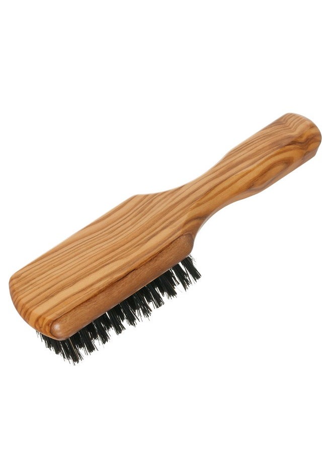 REDECKER Wild Boar Bristle Men'S Hairbrush With Waxed Olive Wood Handle 6 7 8 Inches  - Image 1