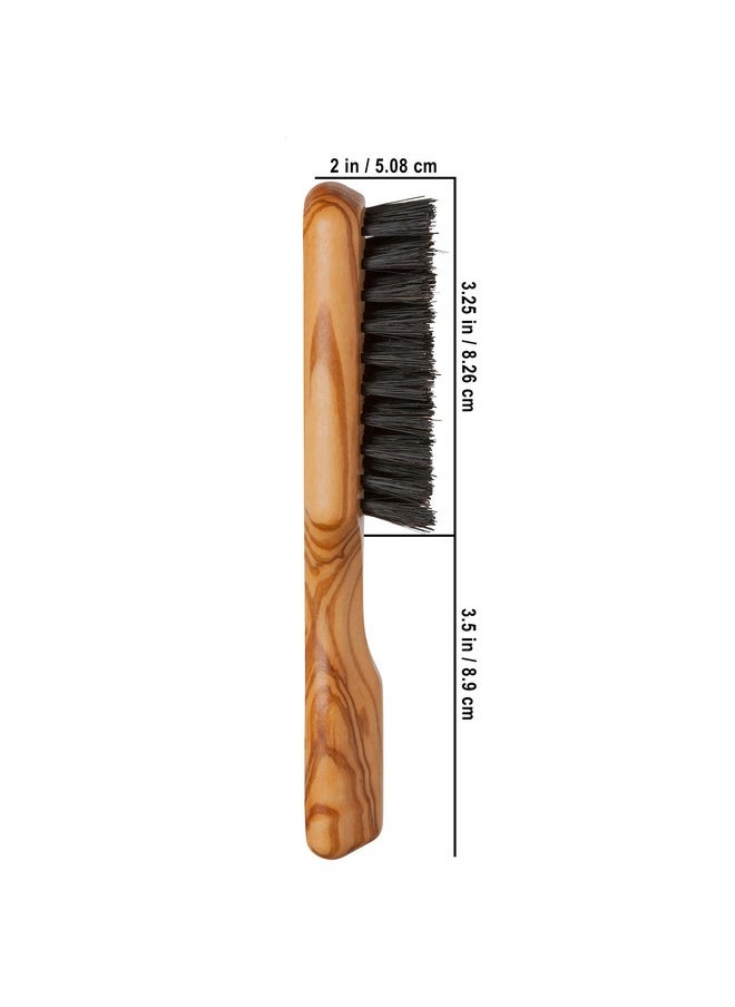 REDECKER Wild Boar Bristle Men'S Hairbrush With Waxed Olive Wood Handle 6 7 8 Inches  - Image 3