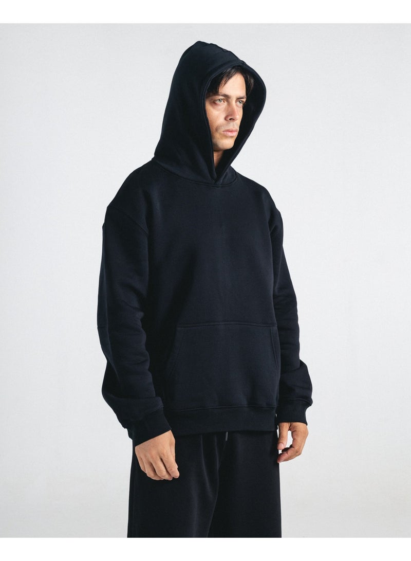 Feathers Men’s Oversized Winter Hoodie 100% Cotton, Warm & Cozy - Image 3