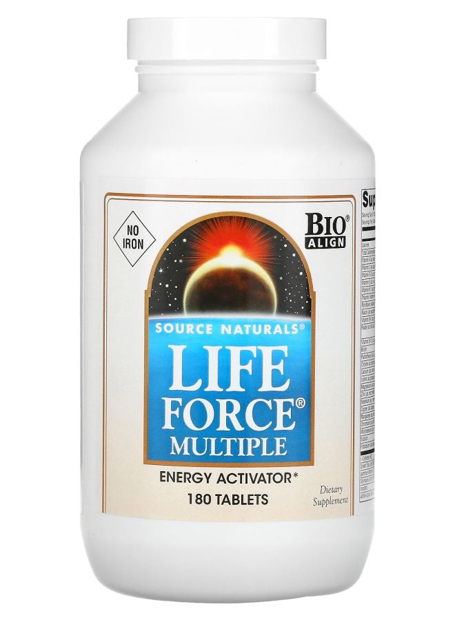 Source Naturals Life Force Multiple No Iron 180 Tablets