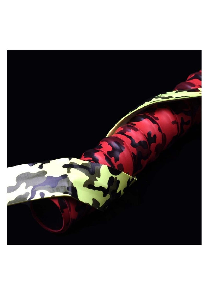 Generic Tennis Racket Grip Tape 9 Pcs Keel Design Camouflage Non-Slip Tape for Tennis Racket Badminton Racket Baseball Bat Bicycle Grip Fishing Grip - Image 3