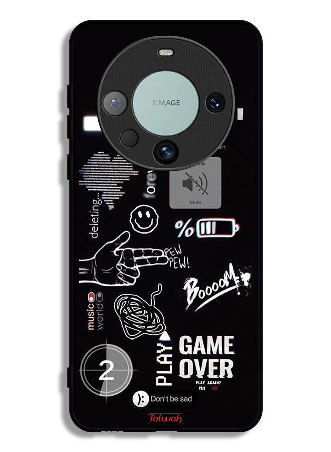Tolwak Huawei Mate 60 Pro Protective Case Cover Game Over Pew Pew - Image 1