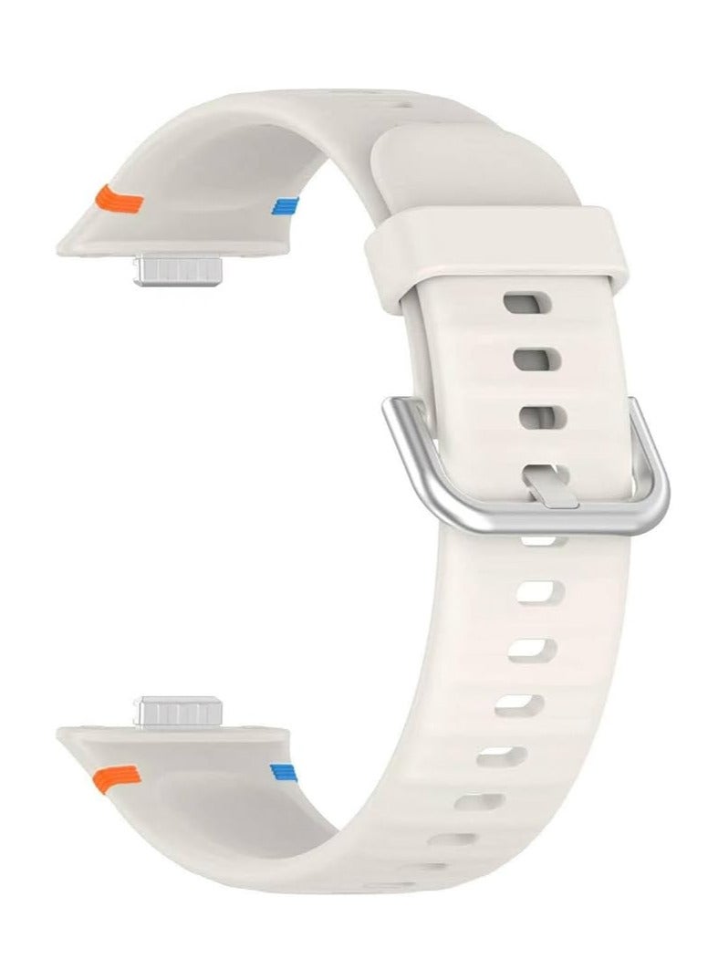 Silicone Bracelet for Watch Fit 3/Watch Fit 4 Pro/Fit 4 Strap, Soft Silicone Sport Replacement Strap for Women/Men, Adjustable Waterproof Sports Band - Image 2