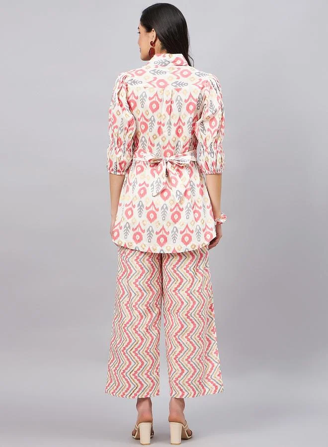 Winered  Women Tie-Up Waist Co-Ord Set for Women | Best Price UAE