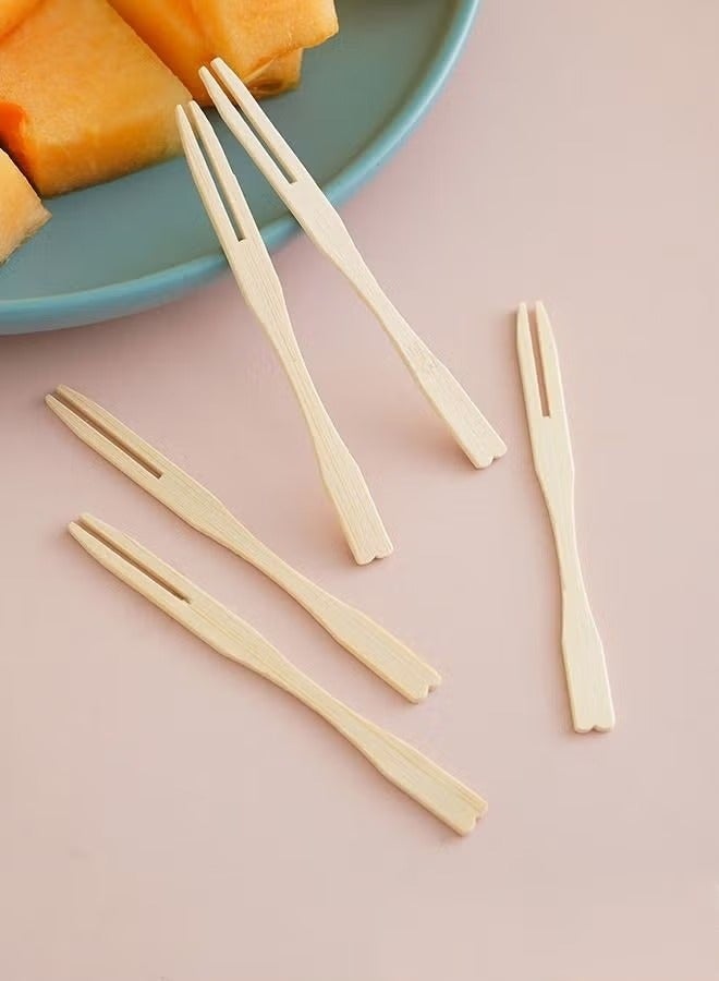 مجموعة شوكة ذات أطراف حادة من الخيزران مكونة من100 قطعة - Image 5