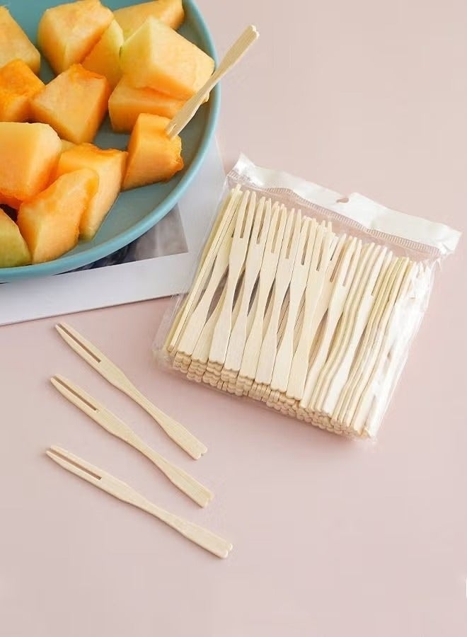 مجموعة شوكة ذات أطراف حادة من الخيزران مكونة من100 قطعة - Image 4