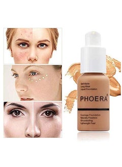 Phoera 2 Pack Flawless Soft Liquid Matte Foundation Durable Waterproof Oil Control Concealer 105 Sand  - Image 3