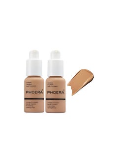Phoera 2 Pack Flawless Soft Liquid Matte Foundation Durable Waterproof Oil Control Concealer 105 Sand  - Image 1