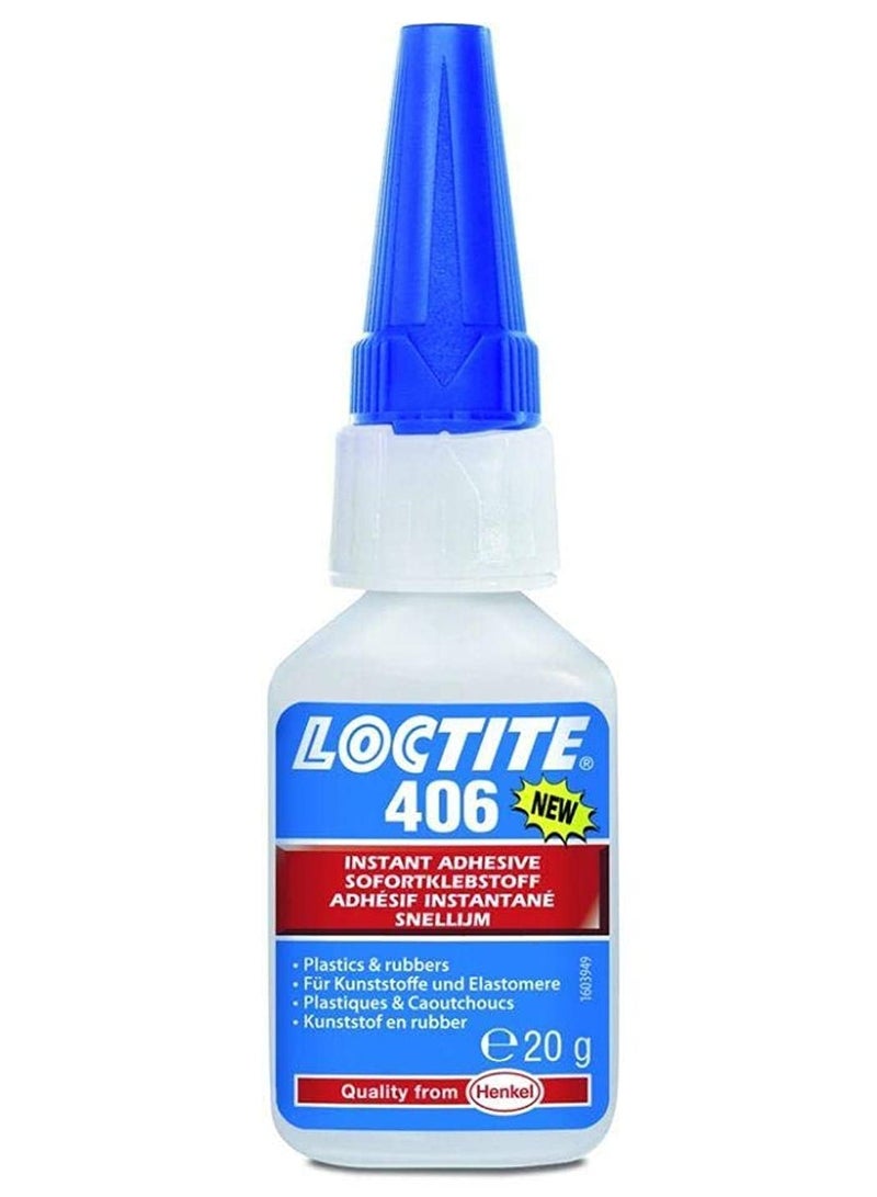 Loctite Loctite 406 Fast Rubber and Plastic Adhesive (20g) 