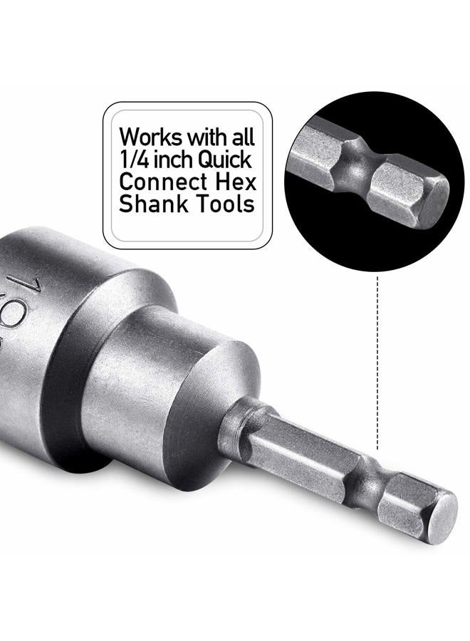 HOTOP 3 Pieces RV Leveling Scissor Jack Socket Drill Adapter Work with 1/4 Inch Hex Shank Tools Compatible with 3/4 Inch or 19mm Hex Drive Jacks - Image 4