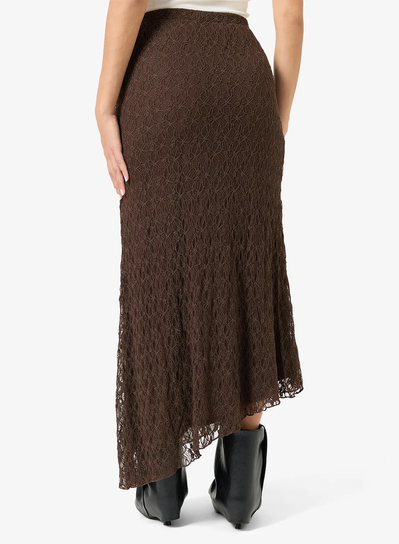Only  Casual Midi Lace Detail Slit Skirts for Women | Best Price UAE