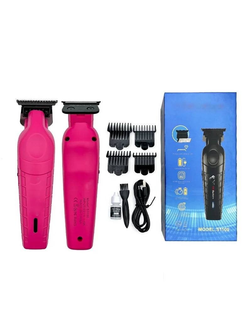 ارواق المهنية الشعر المتقلب للرجال الحلاق مشابك شعر لاسلكية 0 مللي متر صفر فجوة نحت المقص آلة قطع الشعر الكهربائية