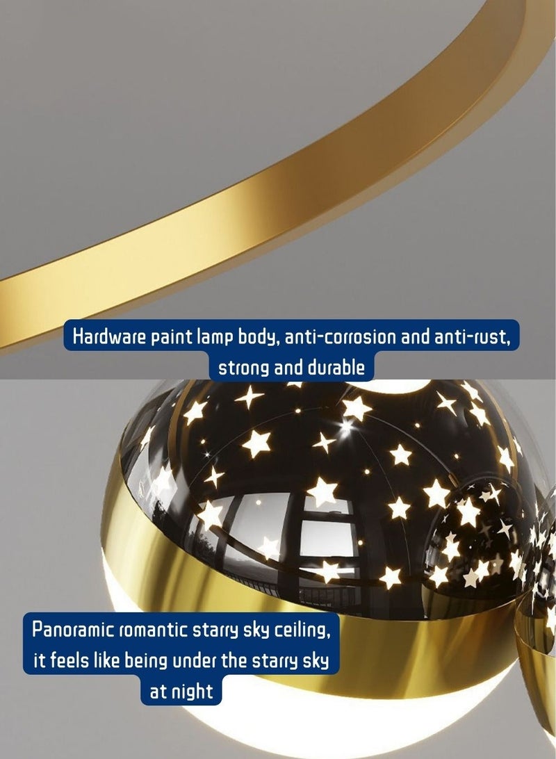 Trending Lights led lights, Chandeliers, Modern and simple, Adjustable, Three-Color Temperature  decoration lights, Applicable to Living room, bedroom - Image 5