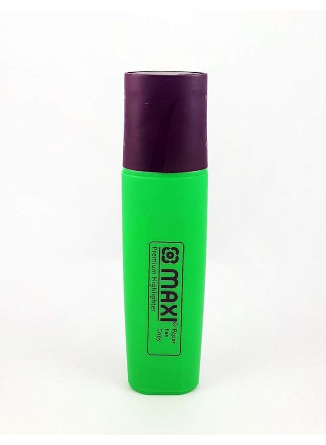 Maxi Super Fluorescent Premium Highlighter Box Of 10Pc Blue Ultra Smooth For Paper Copy And Fax  - Image 3