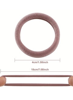 Generic 100pcs Different Colors Rubber Band Ponytail Hair Tie, ideal choice for gifts  - Image 3