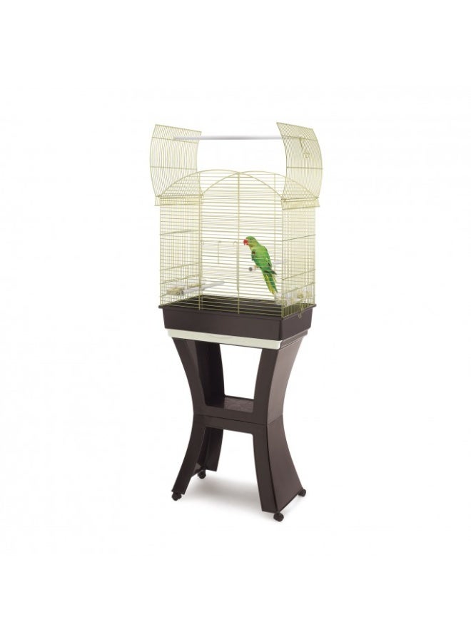 IMAC Calla Bird Cage[Color - Brown, Dimension - 62 x 43 x 78-150cm, Size - S]