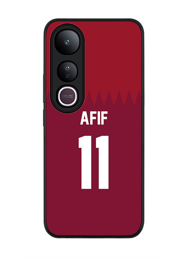 Stylizedd For vivo V50 Lite Case,Slim fit Camera Protection, Shockproof Thin Phone cover  - Football - Qatar,  Afif
