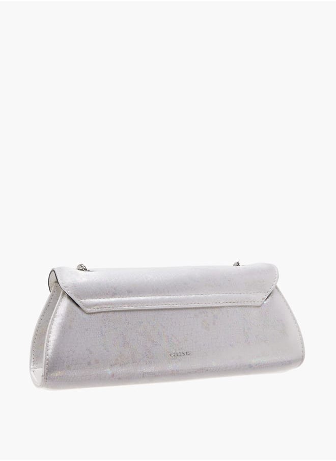 Celeste - Women's Embellished Clutch with Flap Closure and Detachable Strap Ramadan Collection - Image 1