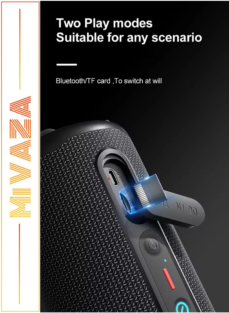 Mi VAZA - Wireless Bluetooth Speaker - Portable Mini Speaker With Battery and Bluetooth - 2x8 W Subwoofer with RGB Ambient Light - TWS Stereo Sound - IPX5 Waterproof - Support TF Card - Image 1