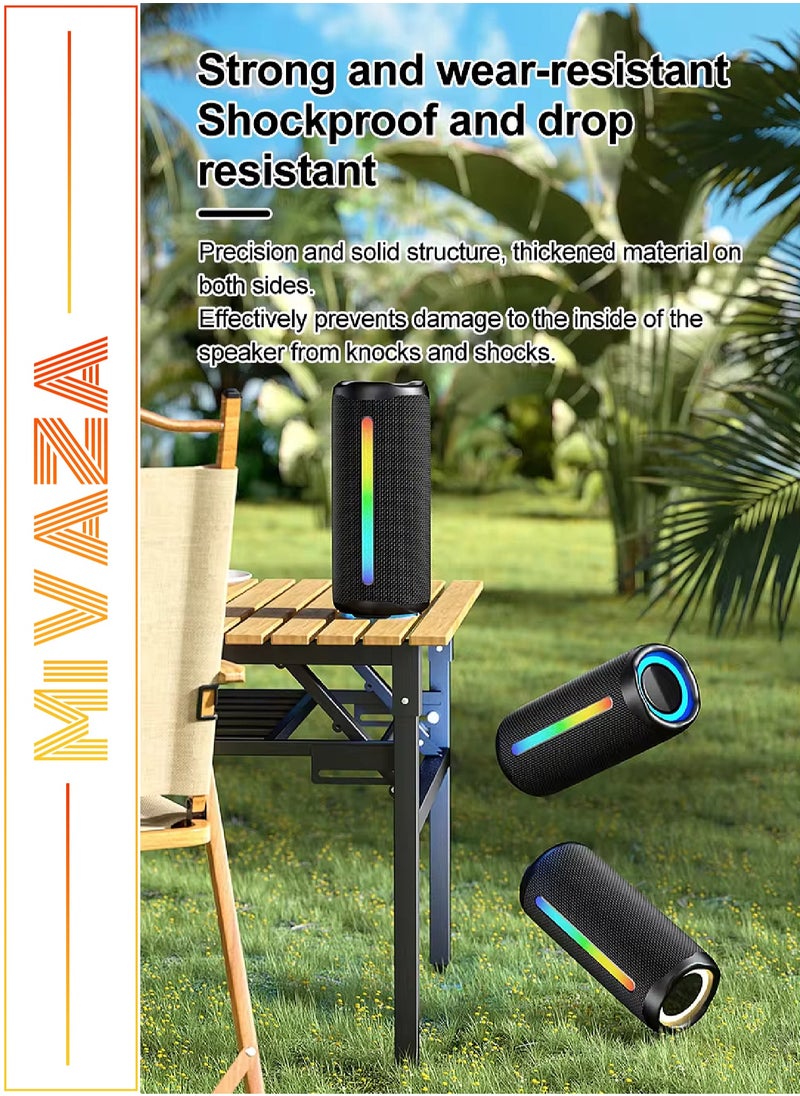 Mi VAZA - Wireless Bluetooth Speaker - Portable Mini Speaker With Battery and Bluetooth - 2x8 W Subwoofer with RGB Ambient Light - TWS Stereo Sound - IPX5 Waterproof - Support TF Card - Image 1