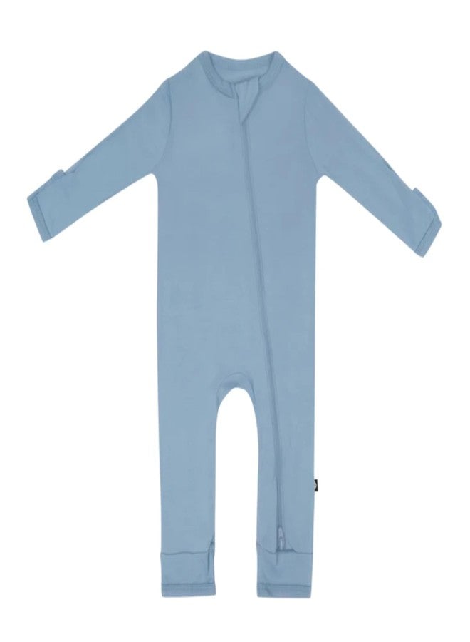 Kyte Baby Unisex Rayon Made From Bamboo Zippered Rompers (4T, Slate) - Image 1