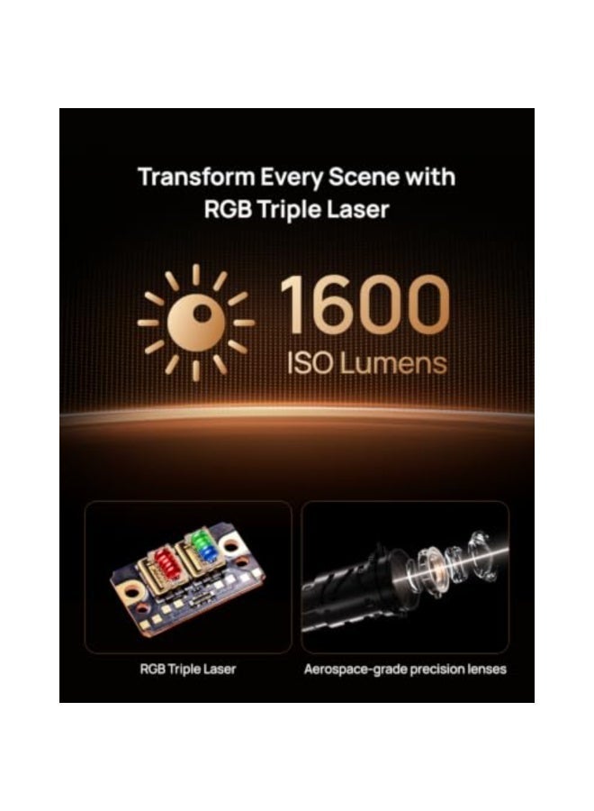 XGIMI Elfin Flip 4K Triple Laser Projector | with Google TV and Licensed Netflix - Portable Projector, 1600 ISO Lumens, Sound by Harman/Kardon speaker - Image 4