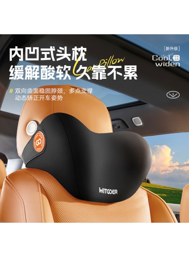 Witgoer Car Headrest, Neck Pillow For Driver's Seat, Memory Foam Driving Neck Support Cushion, Suitable For Tesla And Xiaomi